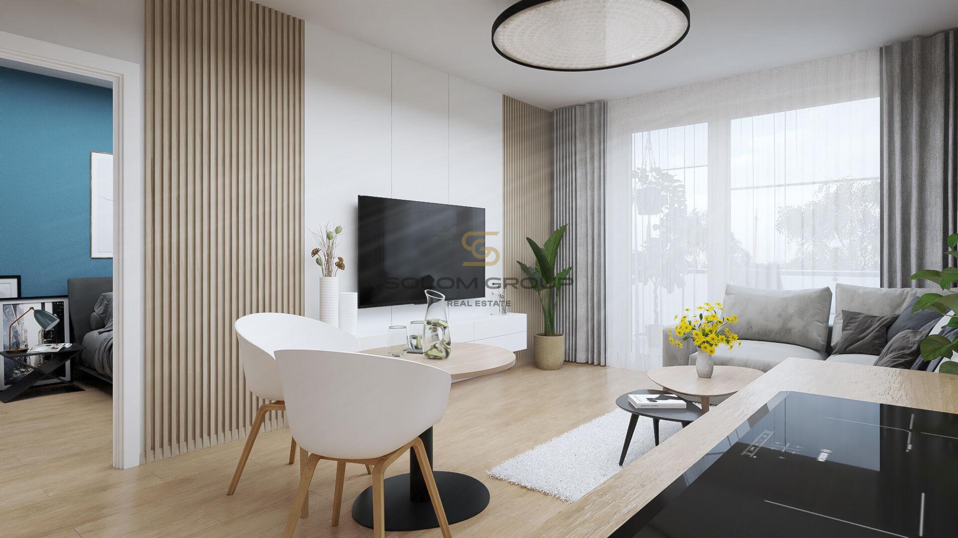 Prodej NOVÉHO bytu 2(1)+kk/Balkon, 45 m² + parkovací stání, Praha 10, DV, novostavba