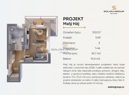 Prodej bytu, 1+kk, 45 m²