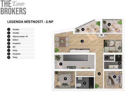  Prodej bytu 4+kk, 109.95 m2, Praha | Prodej bytu, 3+kk, 109 m²