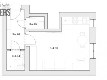 byt-4.png | Prodej bytu, 1+kk, 29 m²