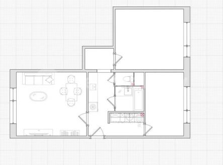 1 | Prodej bytu, 3+kk, 56 m²