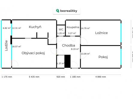 1764755515-agcgvivzit-01-praha4-byt-na-prodej-pudorys | Prodej bytu, 3+1, 74 m²