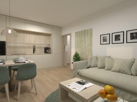 Pronájem bytu, 2+kk, 53 m²