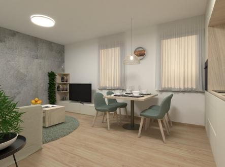 Pronájem bytu, 2+kk, 53 m²