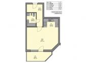 Pronájem bytu, 1+kk, 39 m²