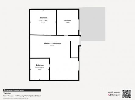 Půdorys horní patro | Prodej - dům/vila, 155 m²