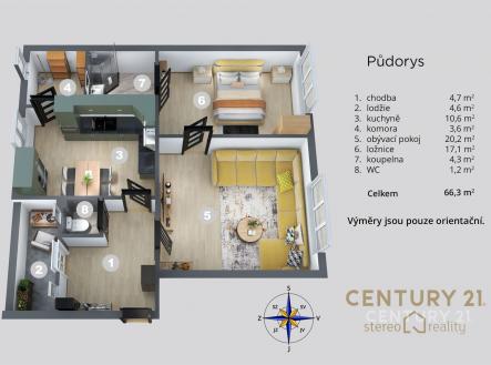 . | Prodej bytu, 3+1, 62 m²