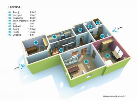 Půdorys | Prodej - dům/vila, 73 m²
