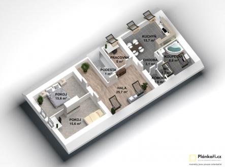 3D pud_RD Chroustov_2NP.jpg | Prodej - dům/vila, 192 m²