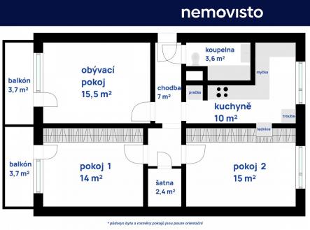 Půdorys.jpeg | Prodej bytu, 3+1, 80 m²