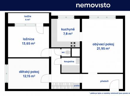 Půdorys.jpeg | Prodej bytu, 3+1, 79 m²