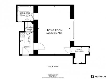 prodejbytu1kkvnuslch-floorplan-2228qdkmw6s2d8ipke1xr6bfa.png | Pronájem bytu, 1+kk, 38 m²