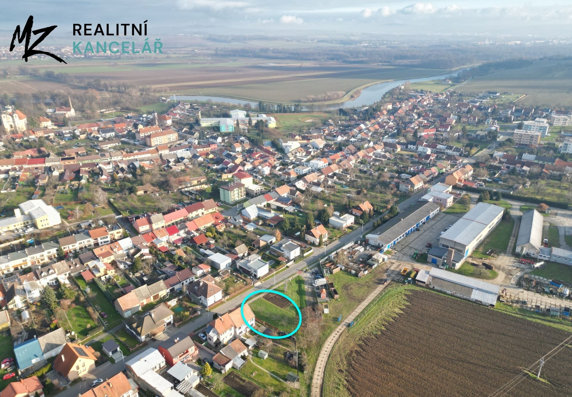 Prodej podílu 1/2 stavebního pozemku 381 m² Kvasice