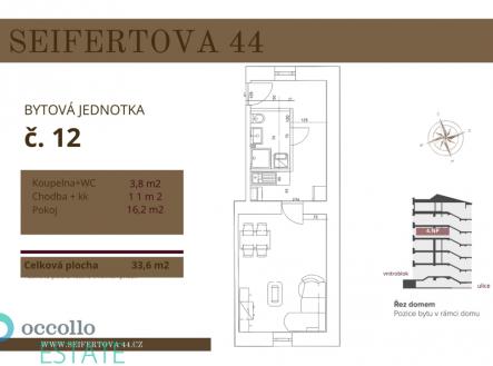 12-byt.pdf.png | Prodej bytu, 1+kk, 33 m²