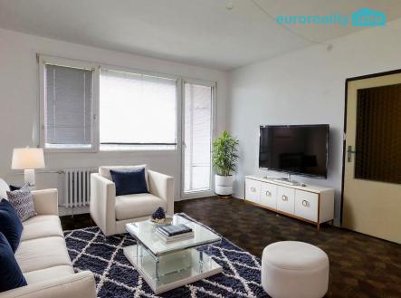 vizualizace obývací pokoj | Prodej bytu, 3+1, 70 m²