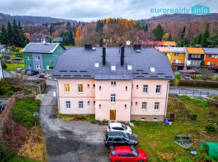 pohled na dům | Prodej bytu, 1+kk, 17 m²