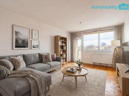 vizualizace obývací pokoj | Prodej bytu, 2+1, 60 m²