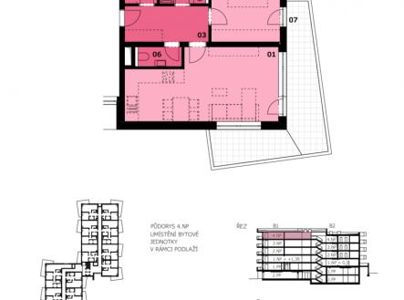 cerny-2.png | Prodej bytu, 2+kk, 60 m²
