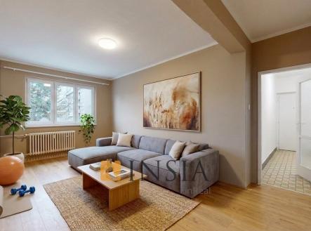 pokoj vizualizace | Prodej bytu, 2+1, 53 m²