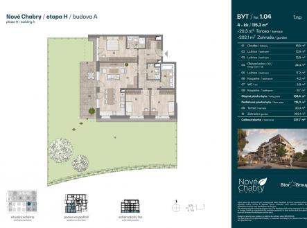 Prodej bytu, 4+kk, 115 m²
