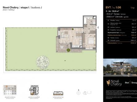 Prodej bytu, 2+kk, 53 m²