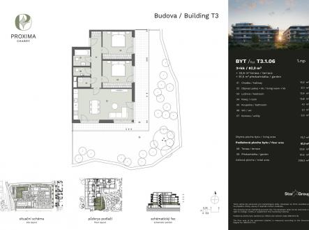 Prodej bytu, 3+kk, 82 m²