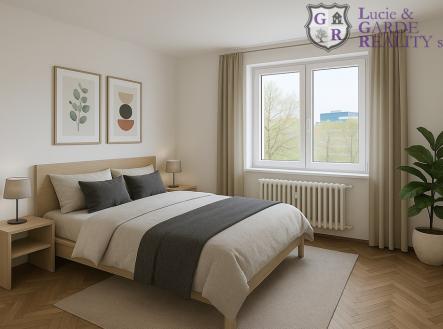 vizualizace-loznice.jpg | Prodej bytu, 3+1, 67 m²
