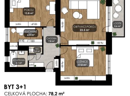 pudorys.png | Prodej bytu, 3+1, 84 m²