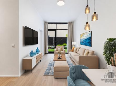 VIZUALIZACE možné podoby obýváku | Pronájem bytu, 2+kk, 84 m²