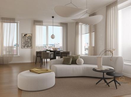 Bydlení Šumavská - Vizualizace interiéru | Prodej bytu, 2+kk, 88 m²