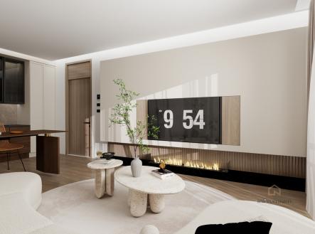 Vizualizace interiéru | Prodej bytu, 3+kk, 91 m²