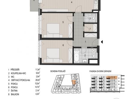 Katalogový list | Prodej bytu, 3+kk, 91 m²