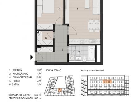 5.16.jpeg | Prodej bytu, 2+kk, 59 m²