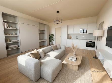 Vizualizace budoucího stavu | Prodej bytu, 1+kk, 33 m²