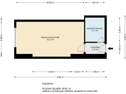 169795285_byt_1kk_palack_first_floor_first_design_20250305_fb2b94 | Pronájem bytu, 1+kk, 27 m²