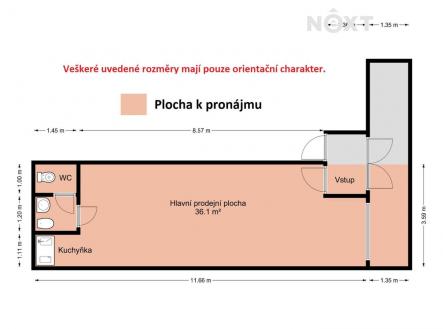 Pronájem - komerční objekt, obchodní centrum, 43 m²