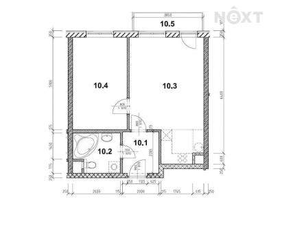 Pronájem bytu, 2+kk, 53 m²
