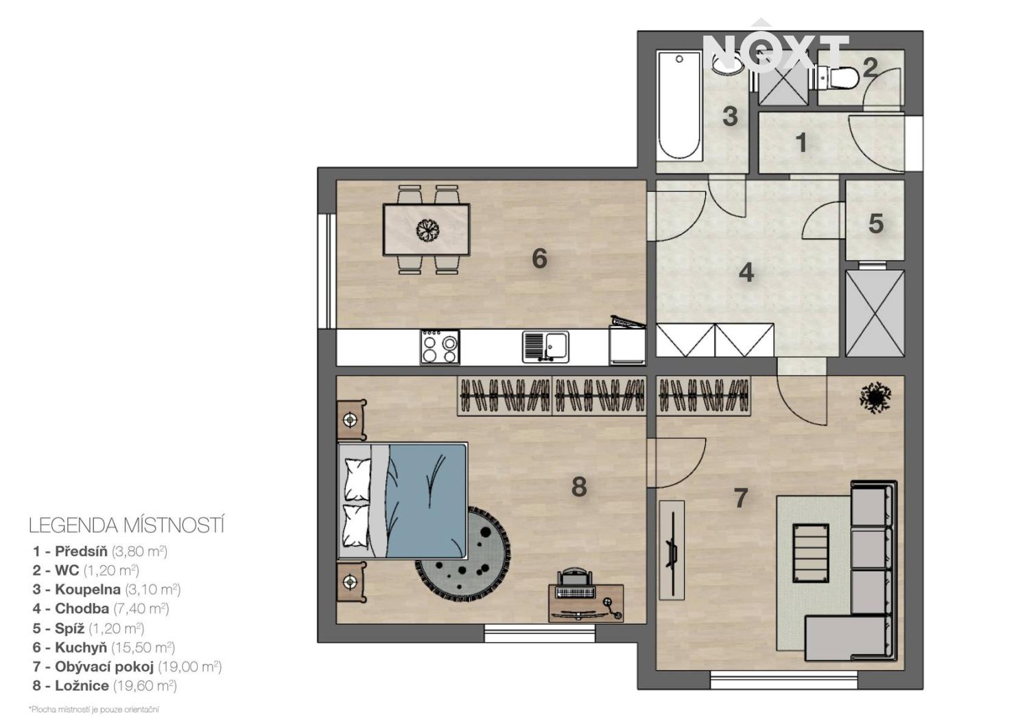 Prodej byt 2+1, 71㎡
