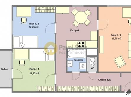 foto: 4 | Pronájem bytu, 3+1, 78 m²
