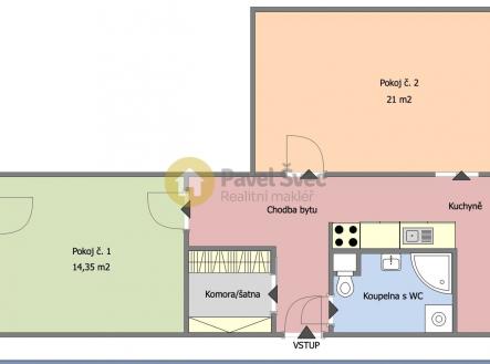 foto: 4 | Pronájem bytu, 2+1, 63 m²