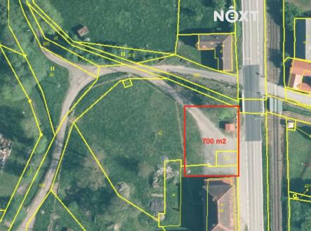 Pronájem - pozemek pro komerční výstavbu, 700 m²