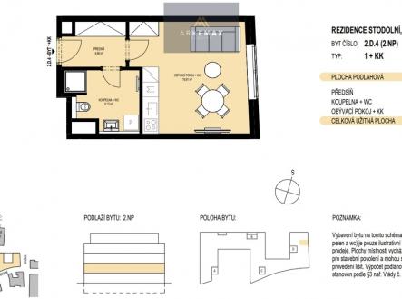 2d4.jpg | Prodej bytu, 1+kk, 32 m²