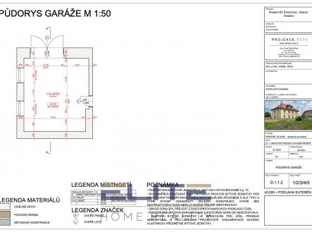 00115_půdorys garáž | Pronájem - malý objekt/garáž