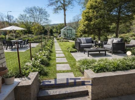 Vizualizace zahrady | Prodej - dům/vila, 225 m²