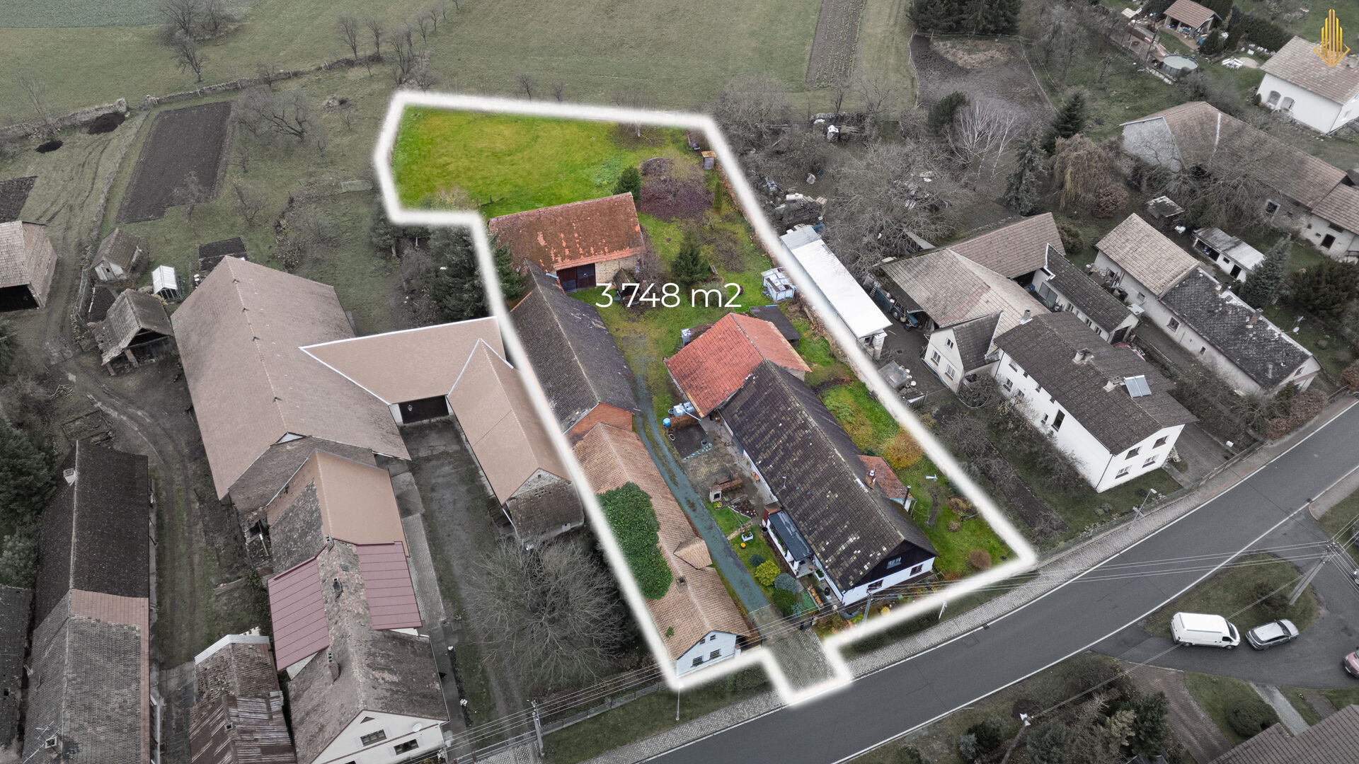 Prodej zemědělské usedlosti 3748 m2, Přepychy