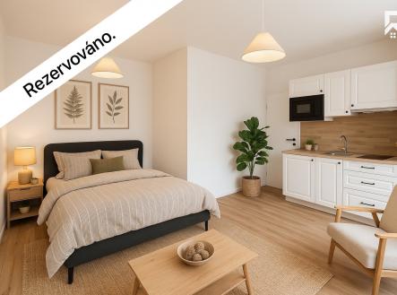 rezervace | Pronájem bytu, 1+kk, 28 m²