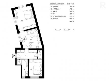 BYT_1NP | Prodej bytu, 3+kk, 70 m²