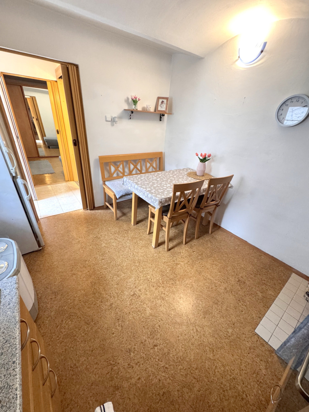 Pronájem bytu 1+1/Z, 24 m2, Roudnice n.L., ul. Chvalínská, 1.NP, cihla