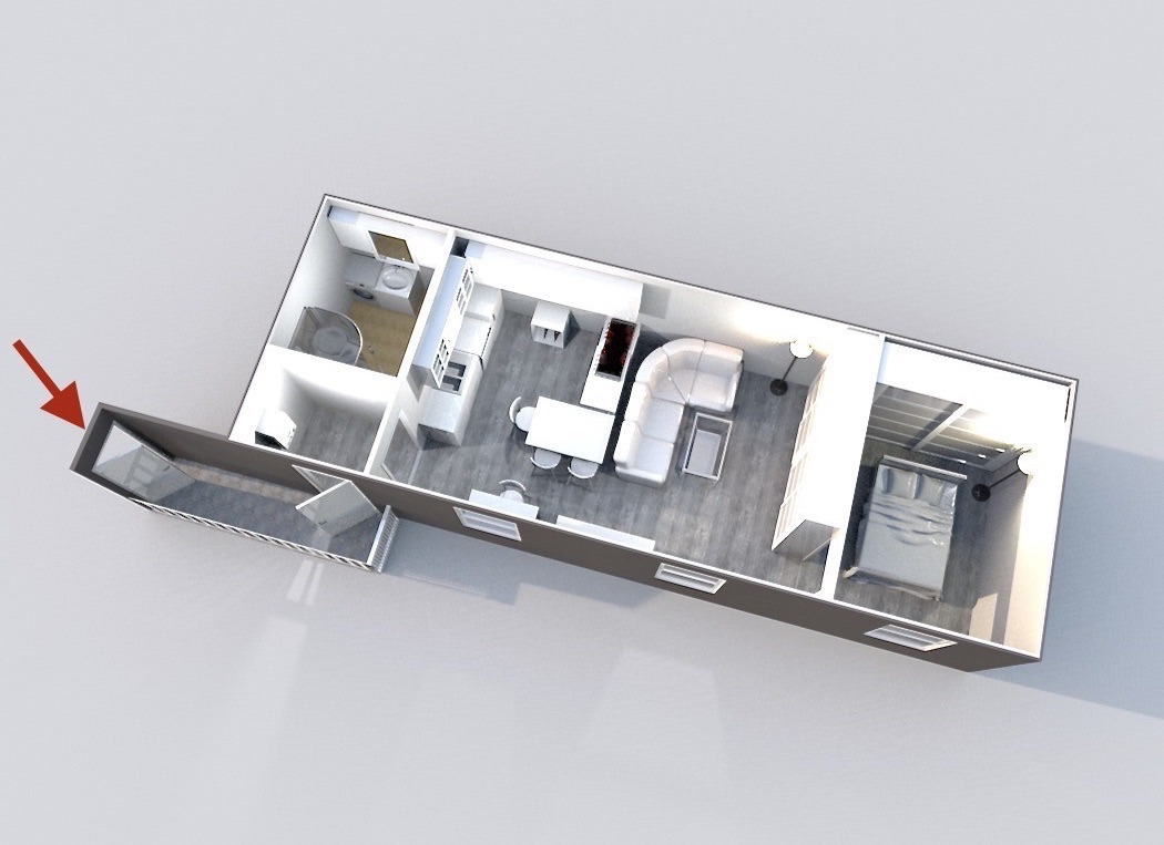 Zařízený 2+kk/B, 49m2, P3-Žižkov, ul. Lipanská, 2.NP, cihla