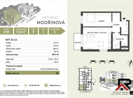b2.6..png | Pronájem bytu, 2+kk, 73 m²